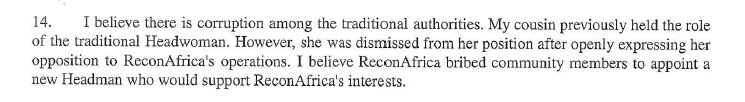 Sworn affidavit excerpt.